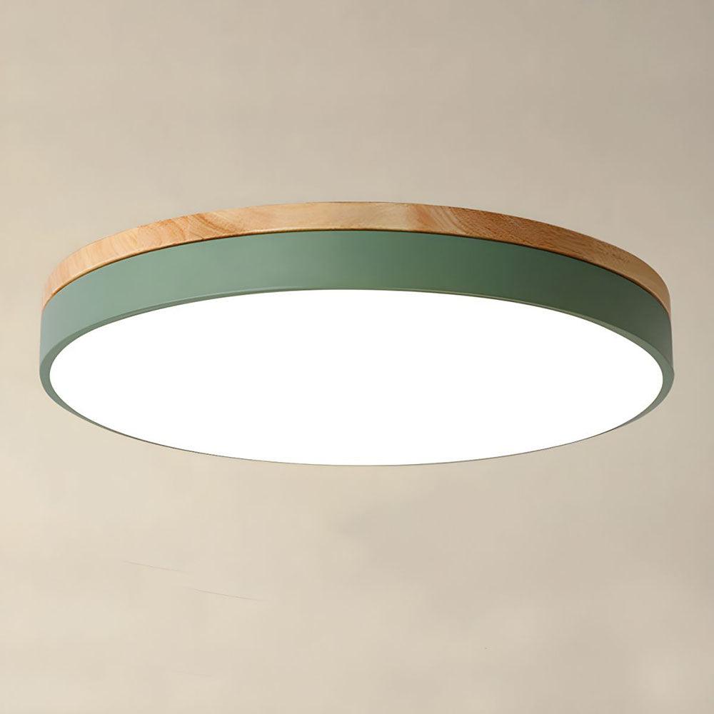 Candeeiro de teto LED redondo, estilo macaron, para quarto, antirreflexo | boxzora