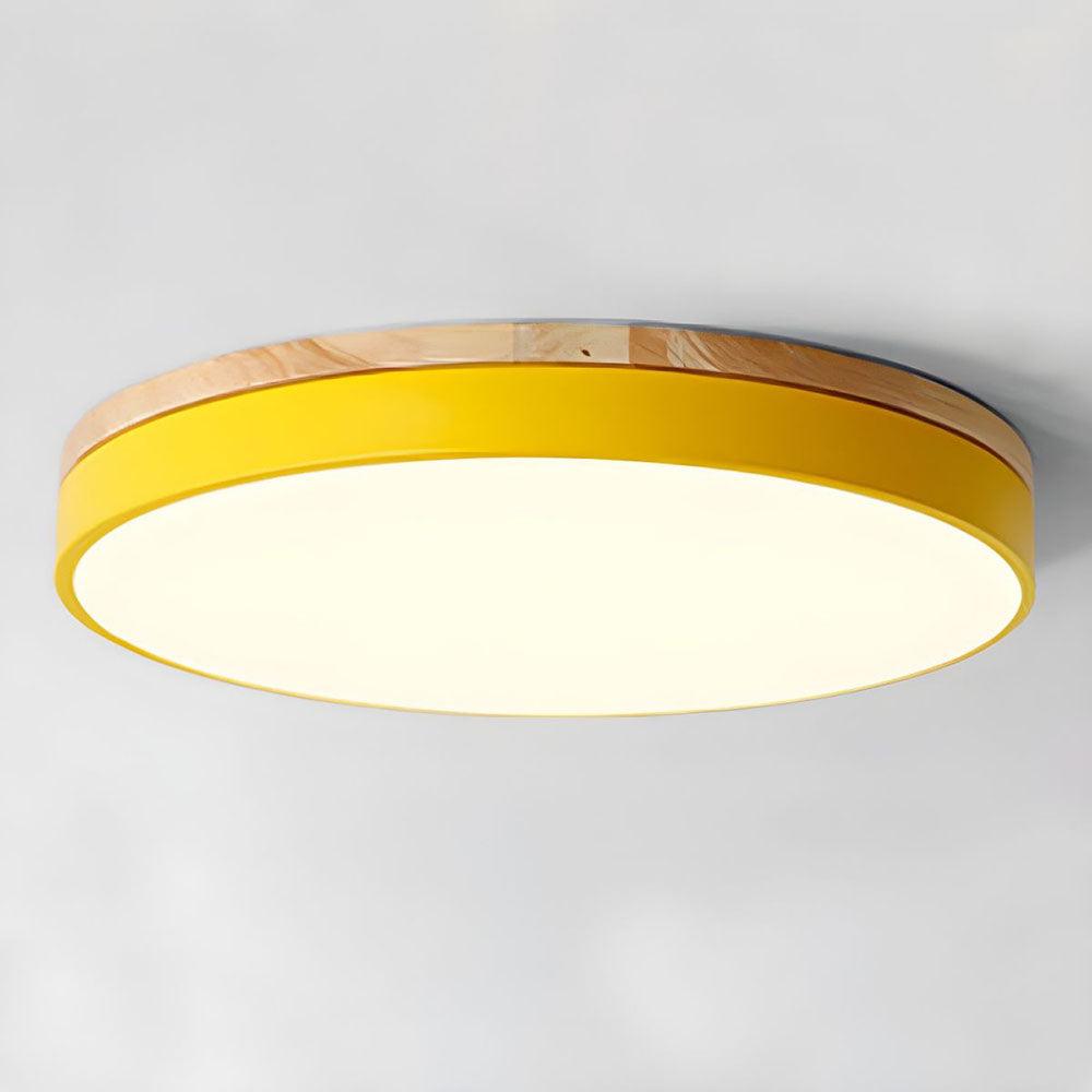 Candeeiro de teto LED redondo, estilo macaron, para quarto, antirreflexo | boxzora