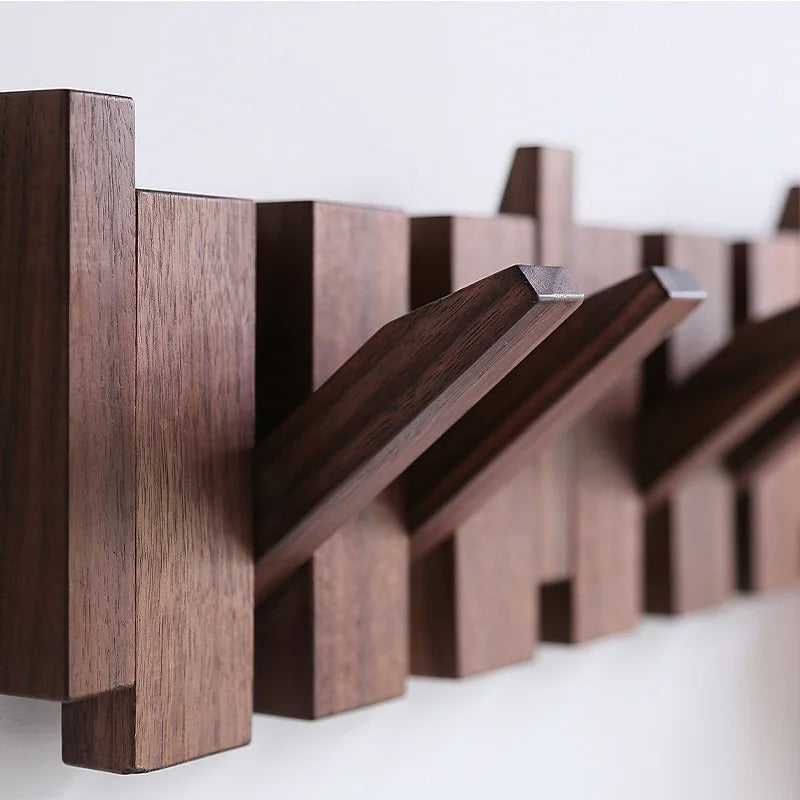 HarmonyCoat pianojassenrek - wandmontage, massief hout, haken