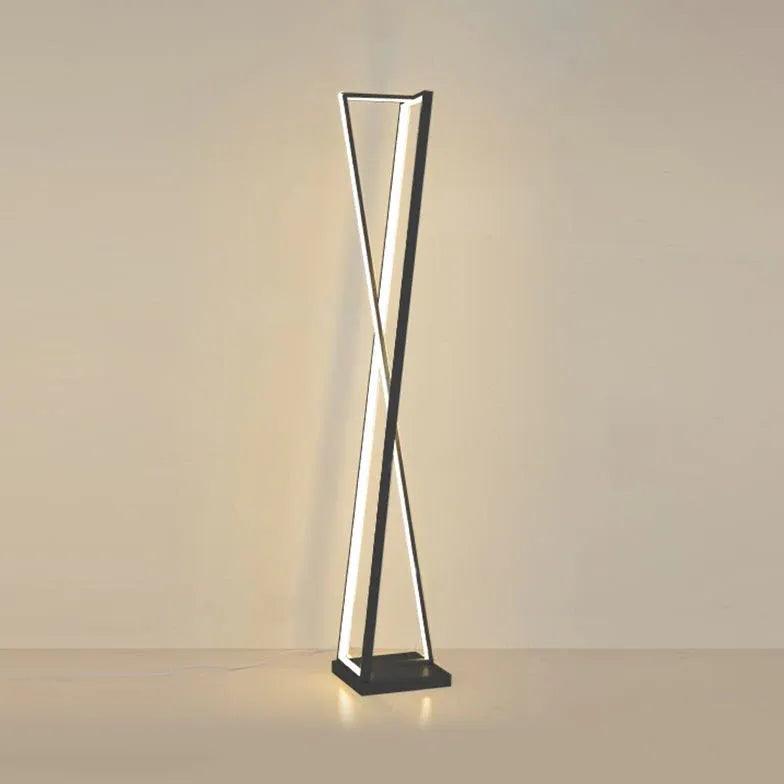Lámpara de pie LED blanca moderna para dormitorio | boxzora