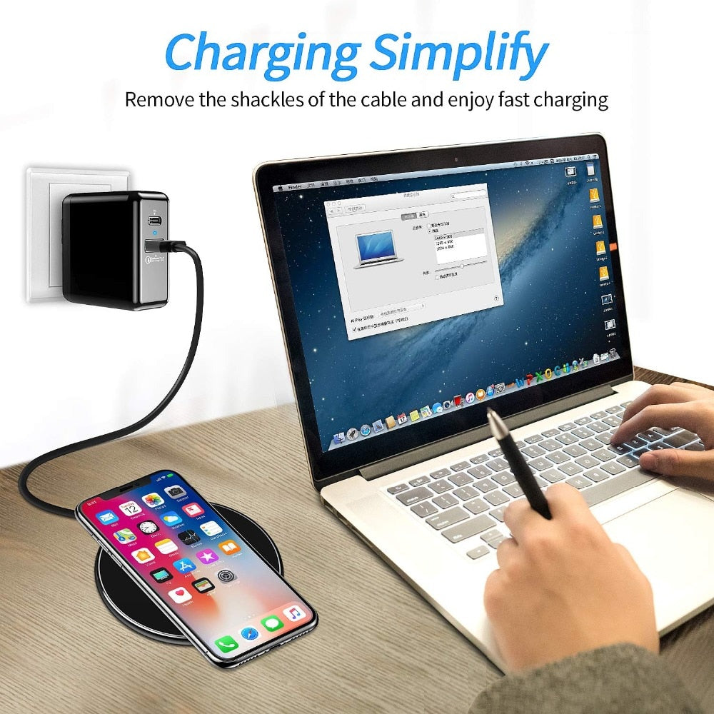 Premium 30W MagSafe Wireless Charging Station — USB-C Fast Charger for Apple iPhone, Samsung & Android