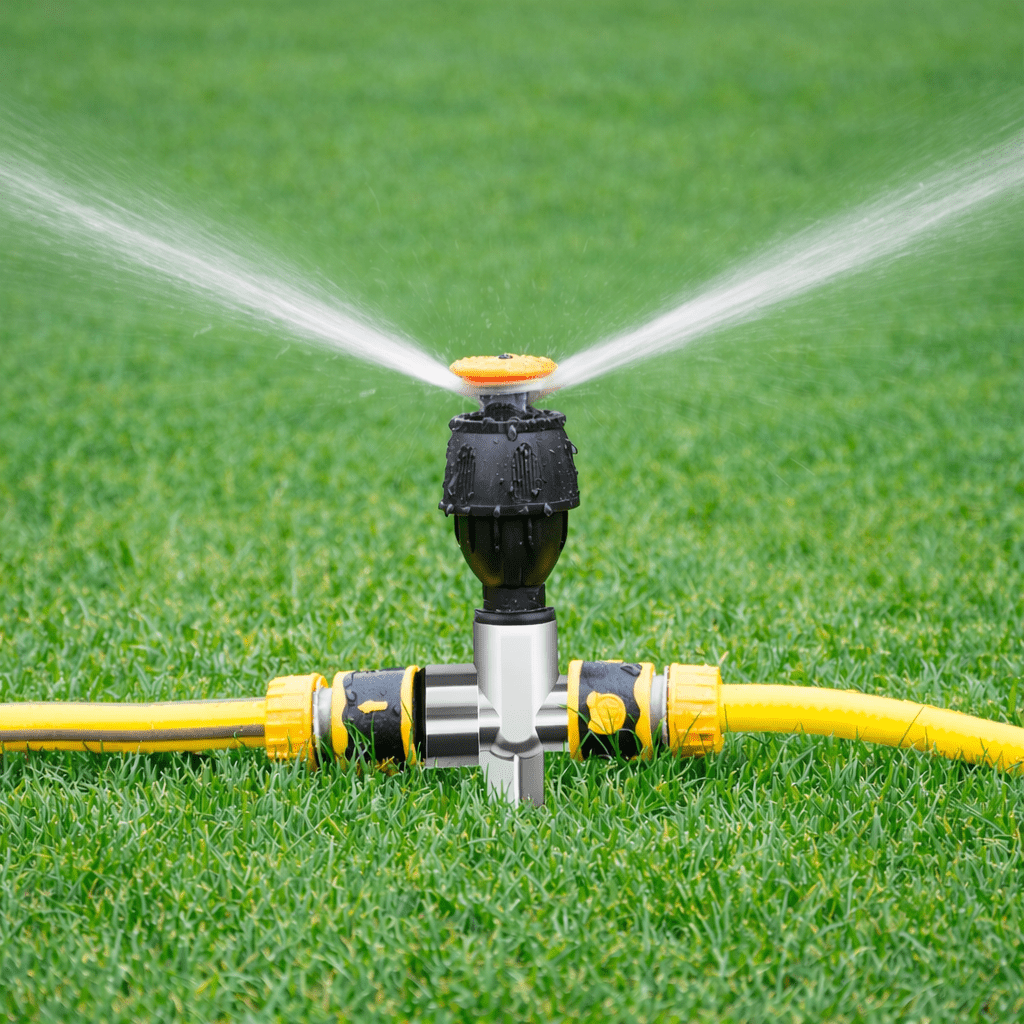 YARDLY Irrigatore da giardino a 360 gradi — Distribuzione automatica rotante dell’acqua