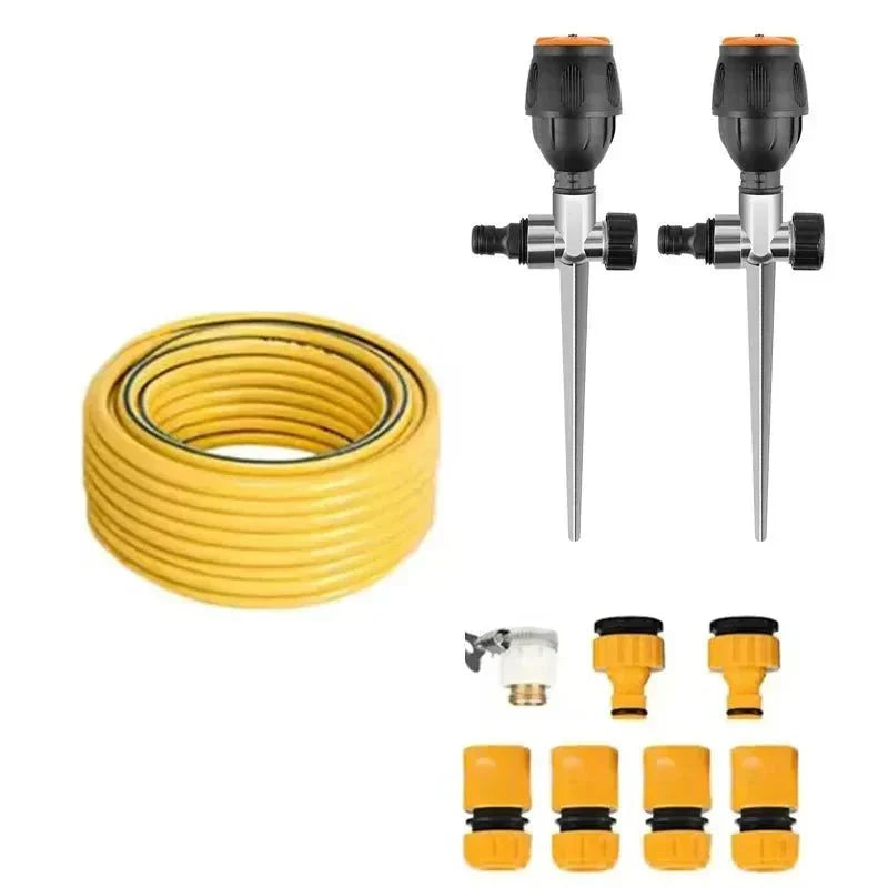 YARDLY Irrigatore da giardino a 360 gradi — Distribuzione automatica rotante dell’acqua