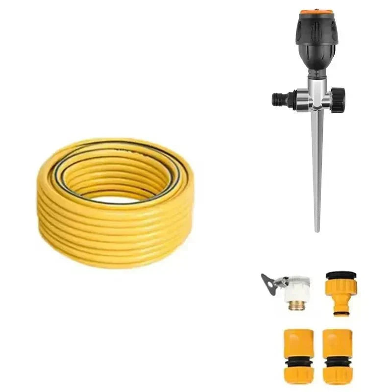 YARDLY Irrigatore da giardino a 360 gradi — Distribuzione automatica rotante dell’acqua