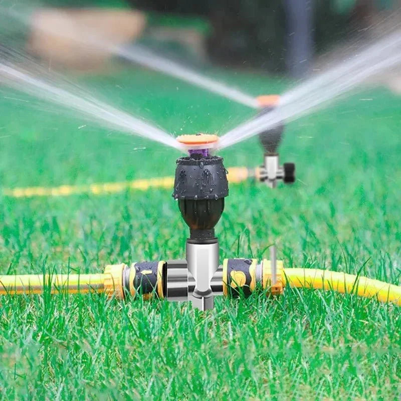 YARDLY Irrigatore da giardino a 360 gradi — Distribuzione automatica rotante dell’acqua
