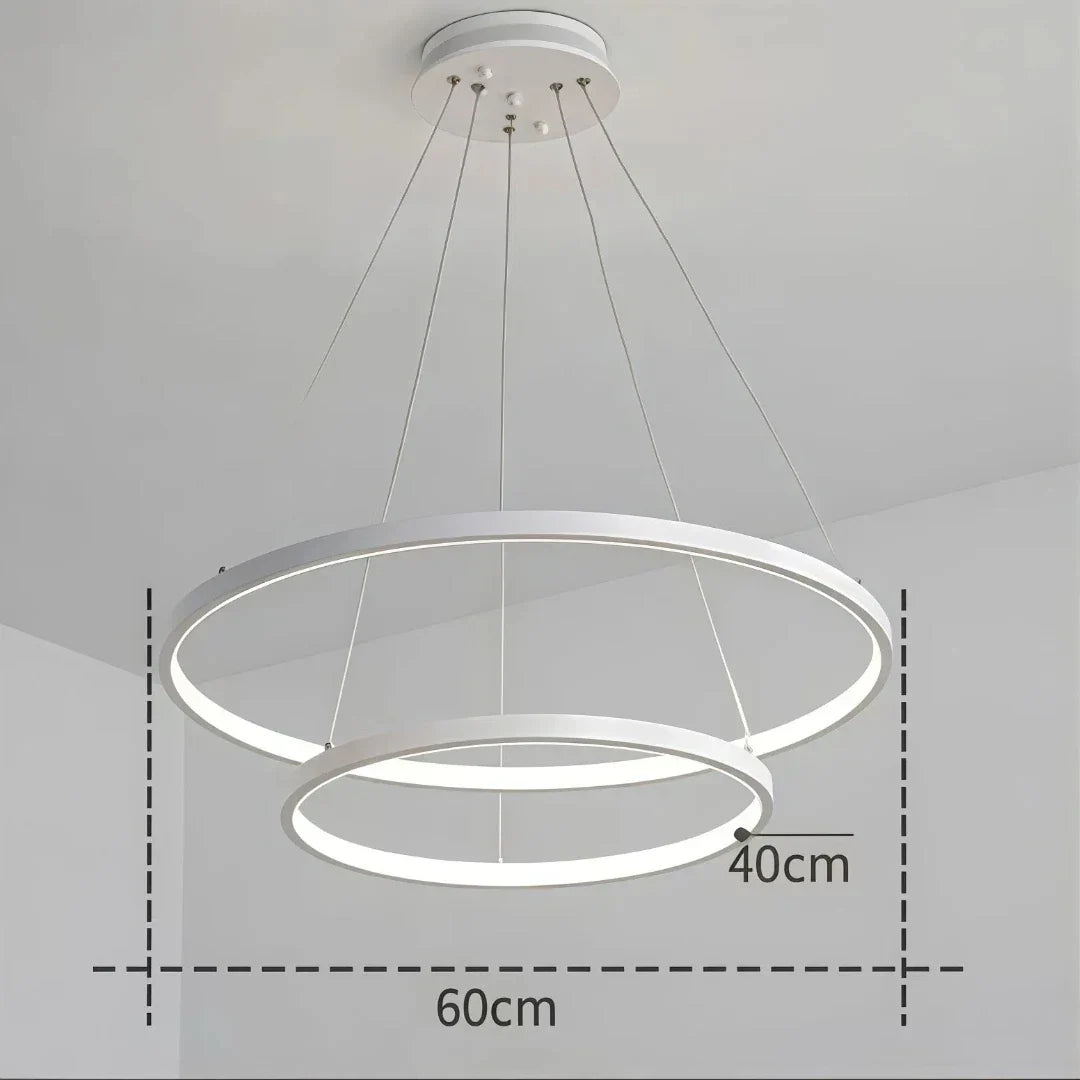 Modern Multi Ring Pendant Light Dimmable for Dining Room | boxzora