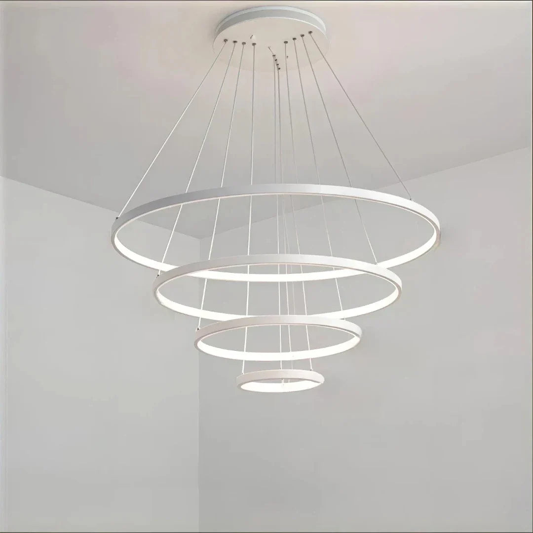 Modern Multi Ring Pendant Light Dimmable for Dining Room | boxzora